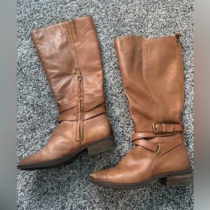 Sam Edelman Tan Leather Heeled Boots